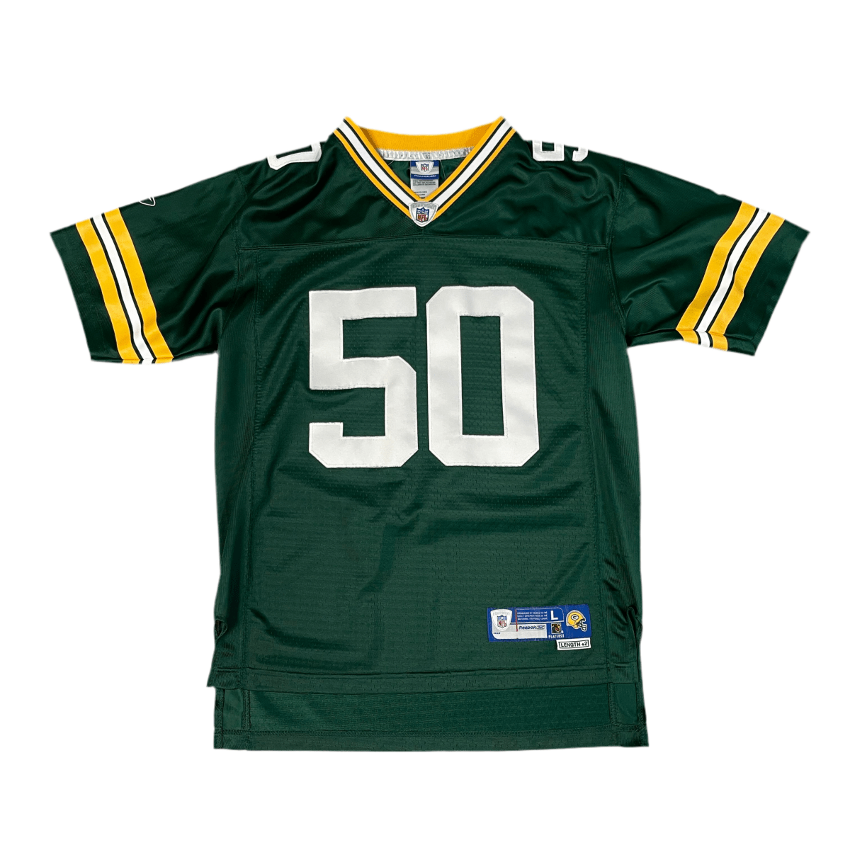 Packers #50 Hawk Football Jersey - L - ALL GOODS - ALL GOODS