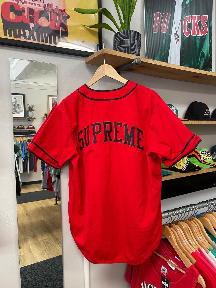 Red Supreme Baseball Jersey - Large - ALL GOODS - ALL GOODS