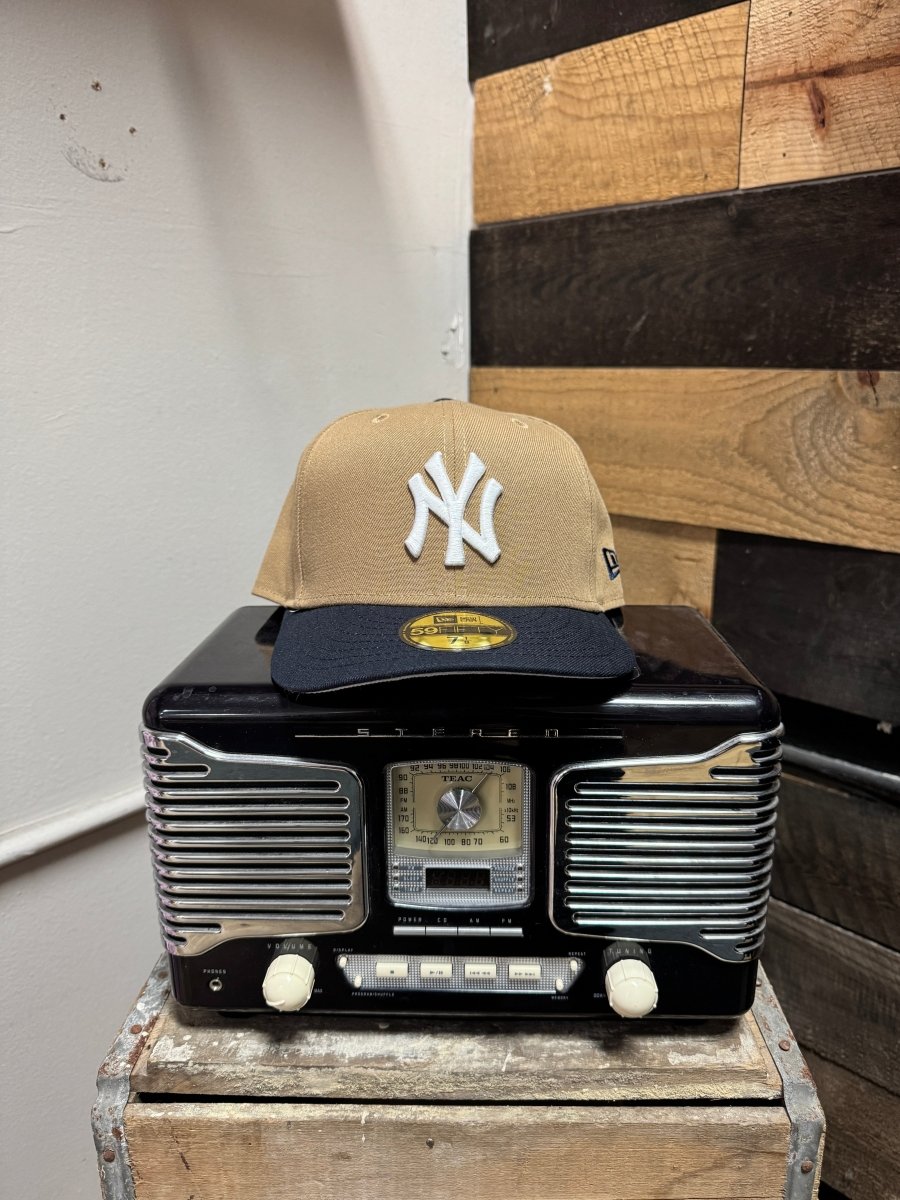 Tan New York Yankees Fitted Hat - ALL GOODS - ALL GOODS