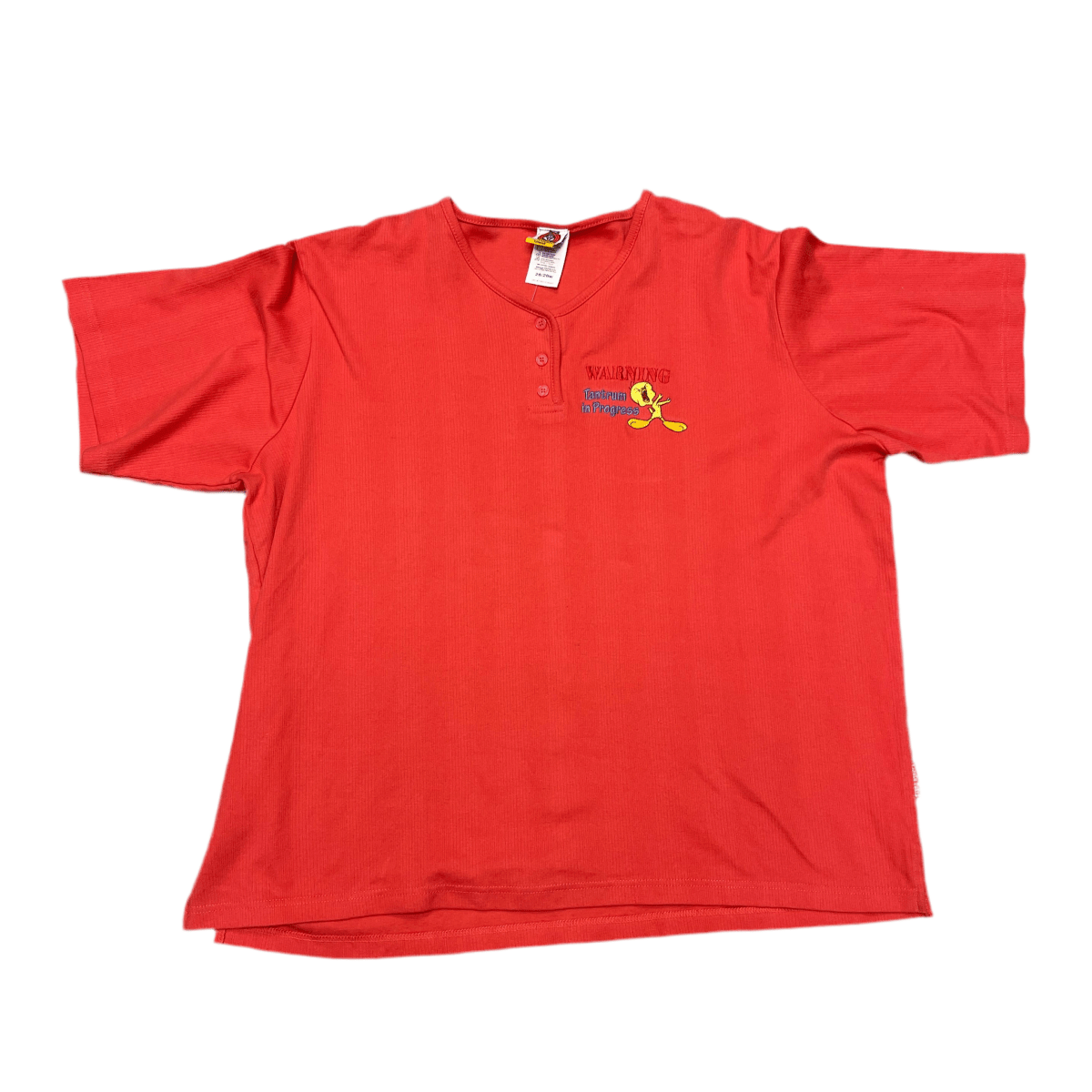 Tweety Bird Womens Half Button Shirt - 26/28 - ALL GOODS - ALL GOODS
