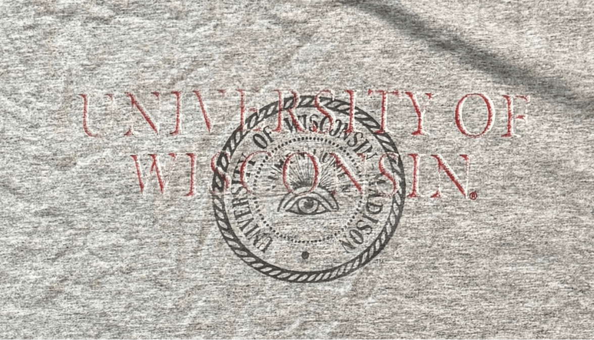 University Of Wisconsin T-Shirt - 2XL - ALL GOODS - ALL GOODS