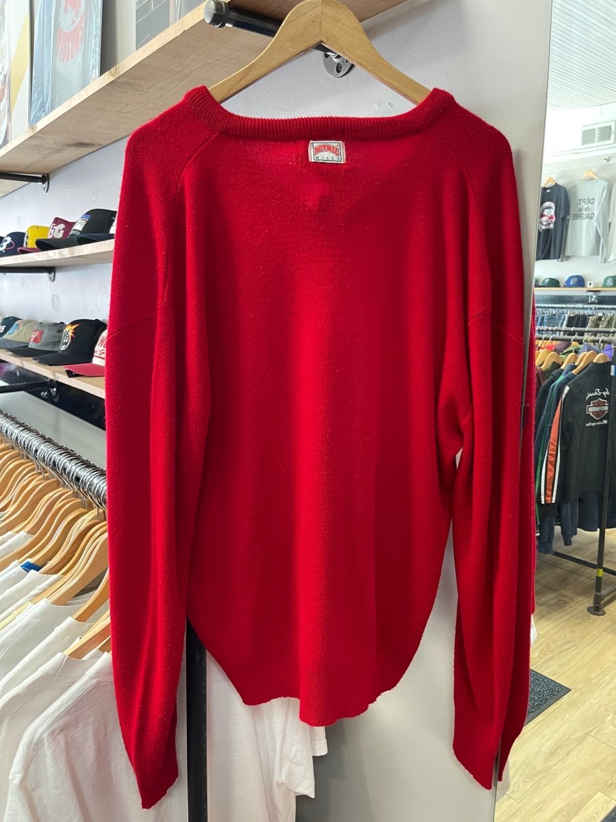 Vintage 80s Nutmeg Knit Wisconsin Badgers - ALL GOODS - ALL GOODS