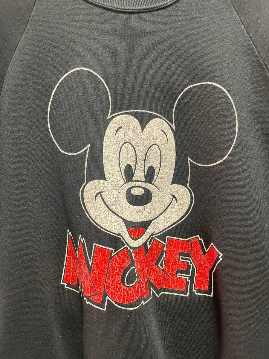 Vintage 90s Mickey Mouse Disney Black Crewneck XL - ALL GOODS - ALL GOODS