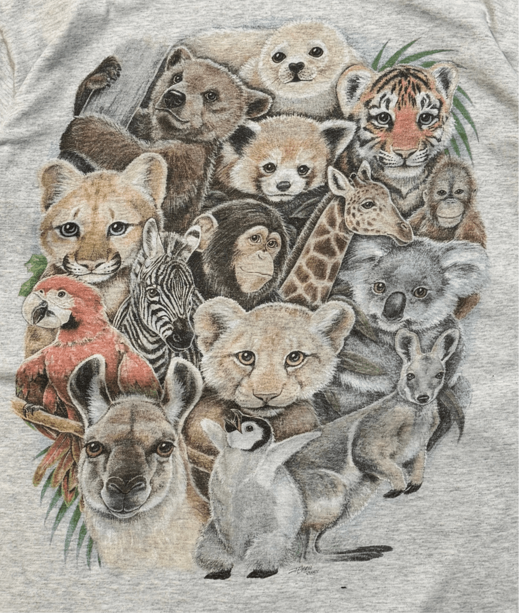 Vintage Animal All Over Print Shirt - XL - ALL GOODS - ALL GOODS
