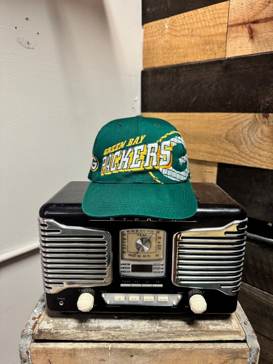 Vintage Green Bay Packers Script SnapBack - ALL GOODS - ALL GOODS