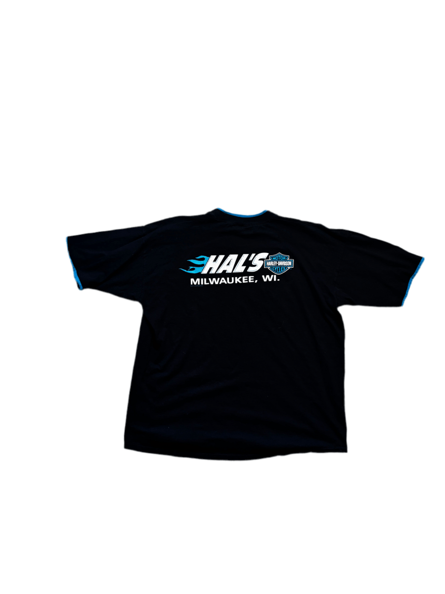Vintage Harley Davidson Milwaukee Ringer Tee - XL - ALL GOODS - ALL GOODS