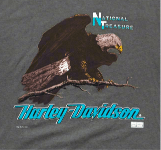 Vintage Harley Davidson National Treasure Tee - XL - ALL GOODS - ALL GOODS