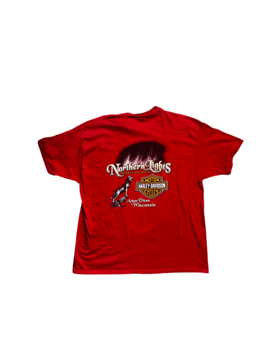 Vintage Harley Davidson Northern Lights Shirt - 2XL - ALL GOODS - ALL GOODS