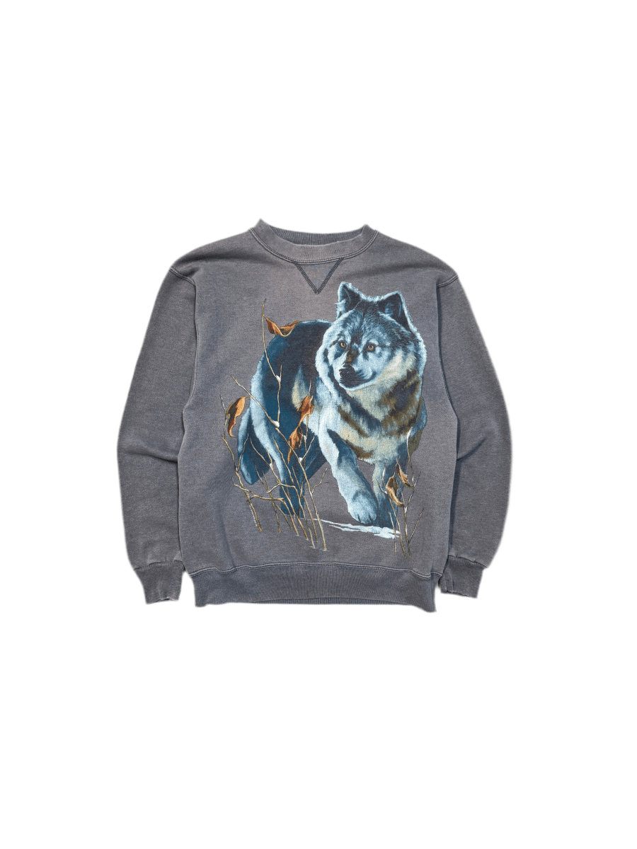 Vintage Wolf Crewneck - Small - ALL GOODS - ALL GOODS