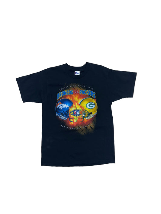 1998 Broncos Vs Packers Super Bowl T-Shirt - Large