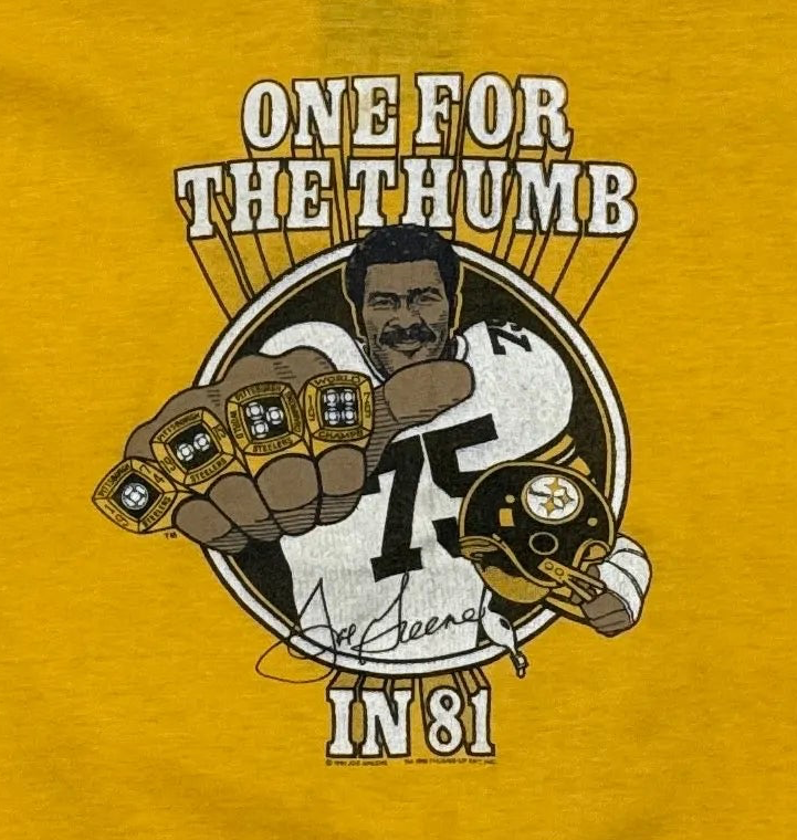 1990 Mean Joe Green Steelers T-Shirt - Medium