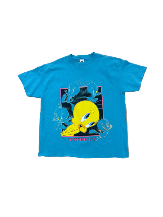 Vintage Tweety Cropped T-Shirt - Large