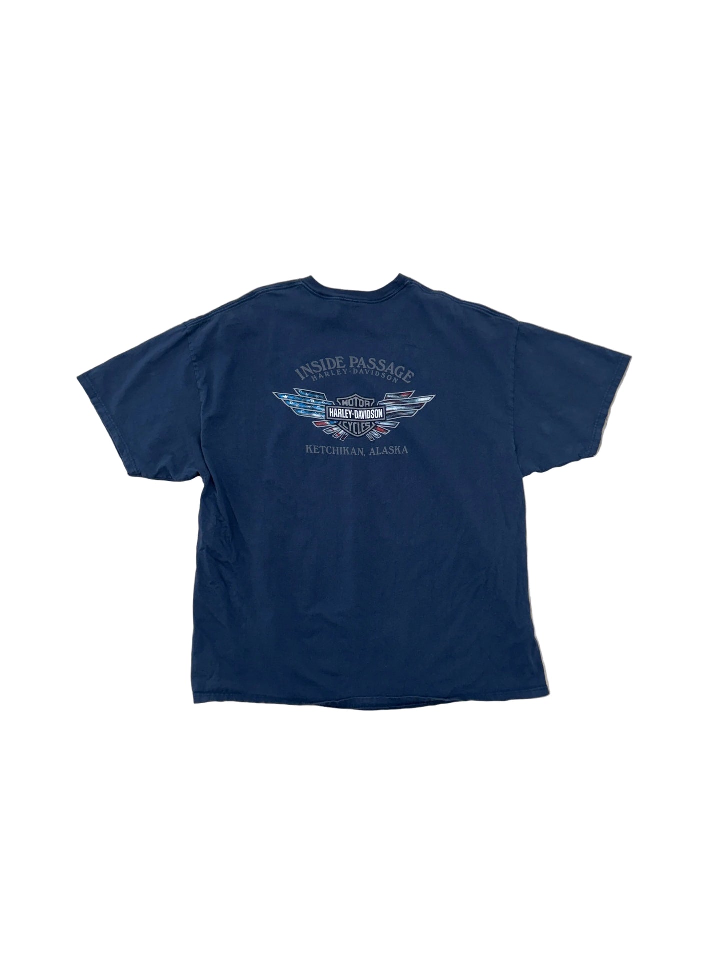 Vintage 2003 Harley Davidson Alaska T-Shirt - 3XL