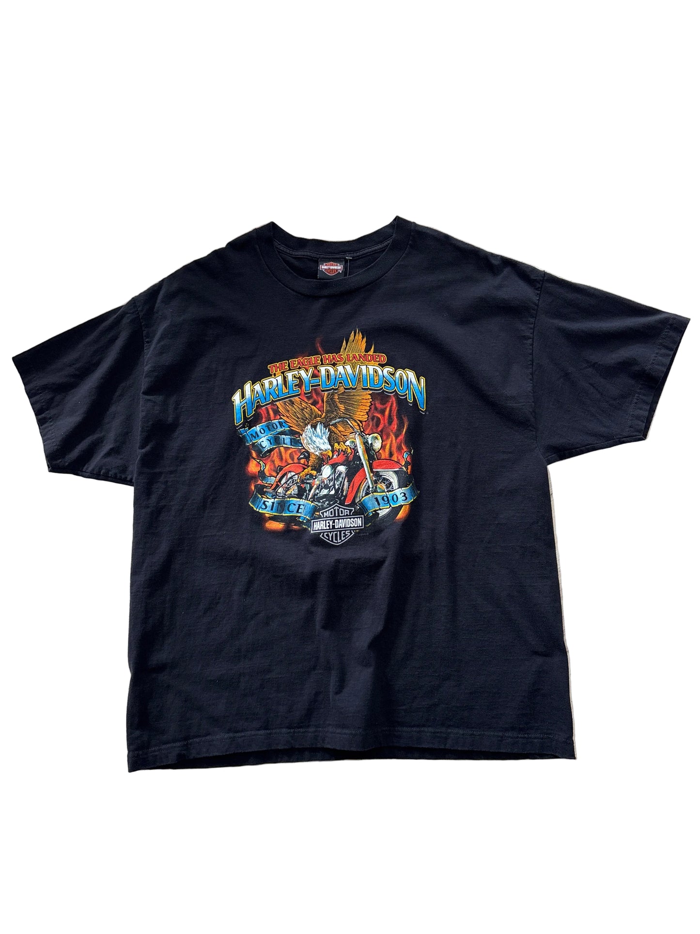 Vintage 2024 The Eagle Has Landed Harley Davidson T-Shirt-2XL