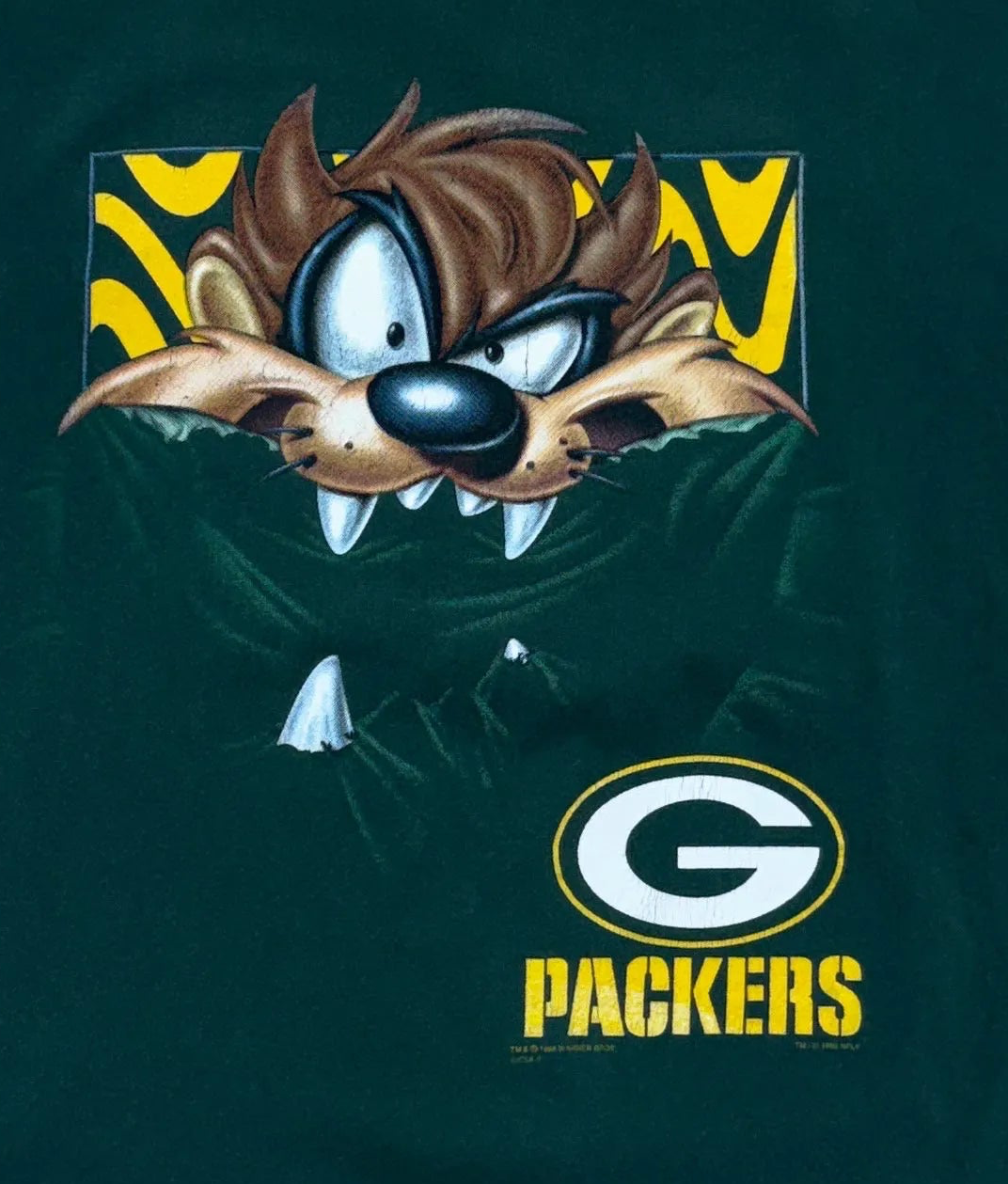 1998 Green Bay Packers Taz T-Shirt - Large