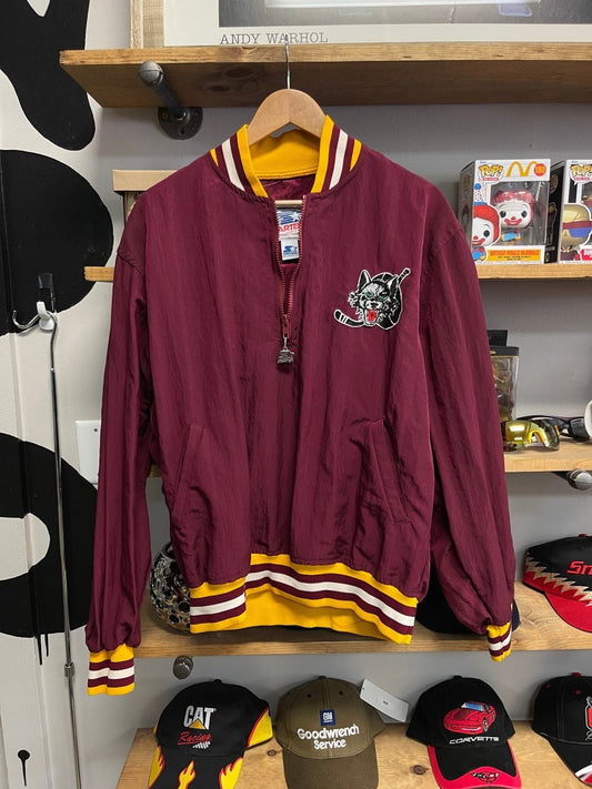 1980s Chicago Wolves NHL Windbreaker Pull Over - ALL GOODS - ALL GOODS