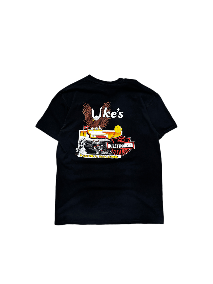 1990 Harley Davidson Kenosha Tee - Large - ALL GOODS - ALL GOODS