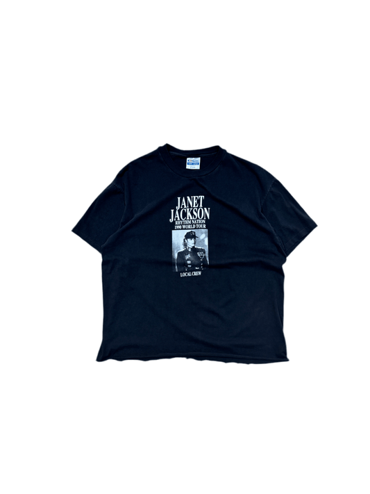 1990 Janet Jackson Rhythm Nation Tour Shirt - Medium - ALL GOODS - ALL GOODS