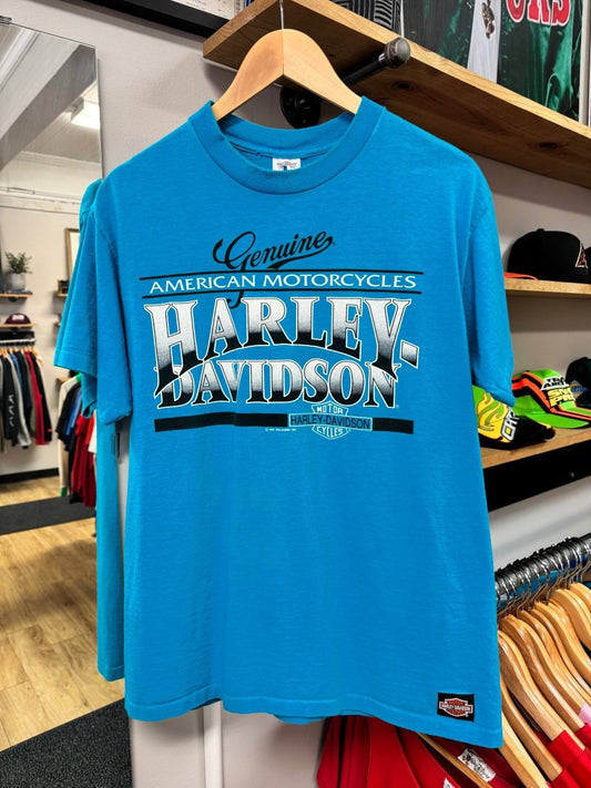 1991 Harley Davidson Las Vegas Shirt - Large - ALL GOODS - ALL GOODS