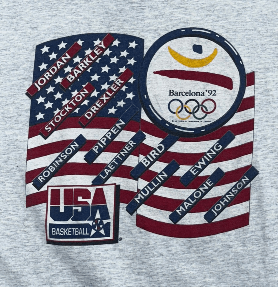 1992 USA Olympics Dream Team T-Shirt - Large - ALL GOODS - ALL GOODS