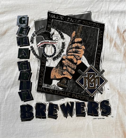 1994 Milwaukee Brewers Get A Grip Tee - XL - ALL GOODS - ALL GOODS