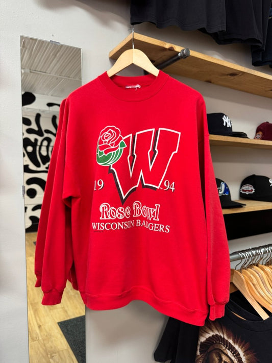 1994 Rose Bowl Wisconsin Badgers Crewneck - Large - ALL GOODS - ALL GOODS