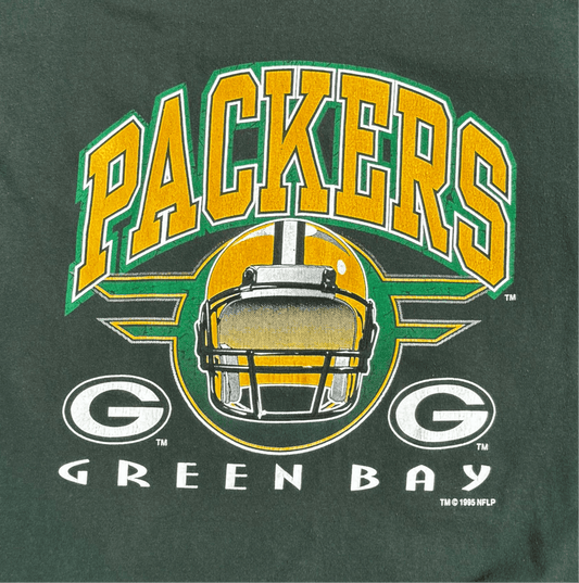 1995 Green Bay Packers Helmet Shirt - Large - ALL GOODS - ALL GOODS