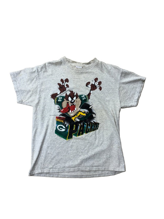 1995 Taz Green Bay Packers T-Shirt - Youth XL - ALL GOODS - ALL GOODS