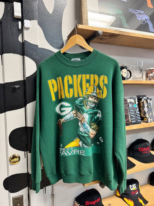 1996 Green Bay Packers Favre Crewneck - XL - ALL GOODS - ALL GOODS