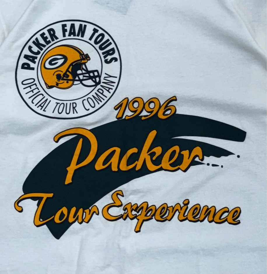 1996 Green Bay Packers Tour Experience T-Shirt - Large - ALL GOODS - ALL GOODS