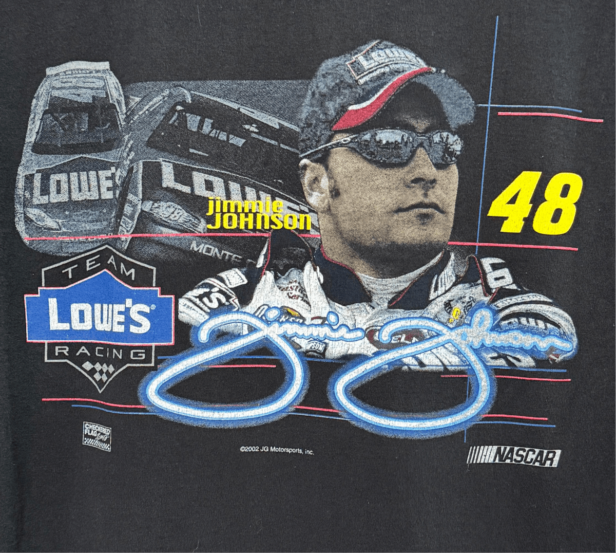 2002 Nascar Jimmie Johnson Lowe’s Shirt - L - ALL GOODS - ALL GOODS