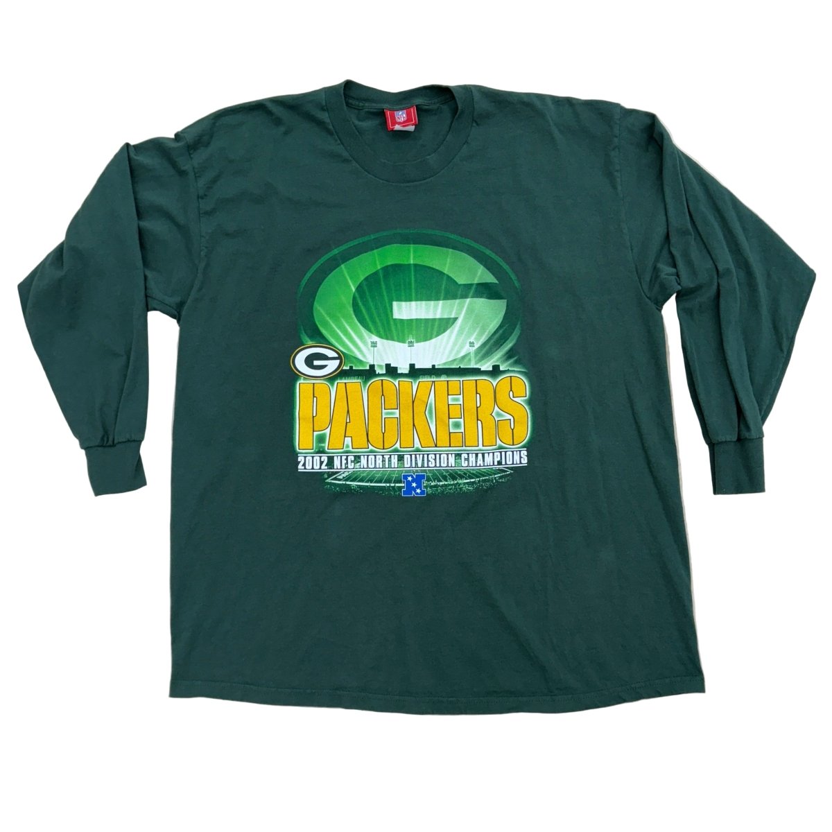 2002 NFC North Division Champions Packers Long Sleeve T-Shirt - 2XL - ALL GOODS - ALL GOODS