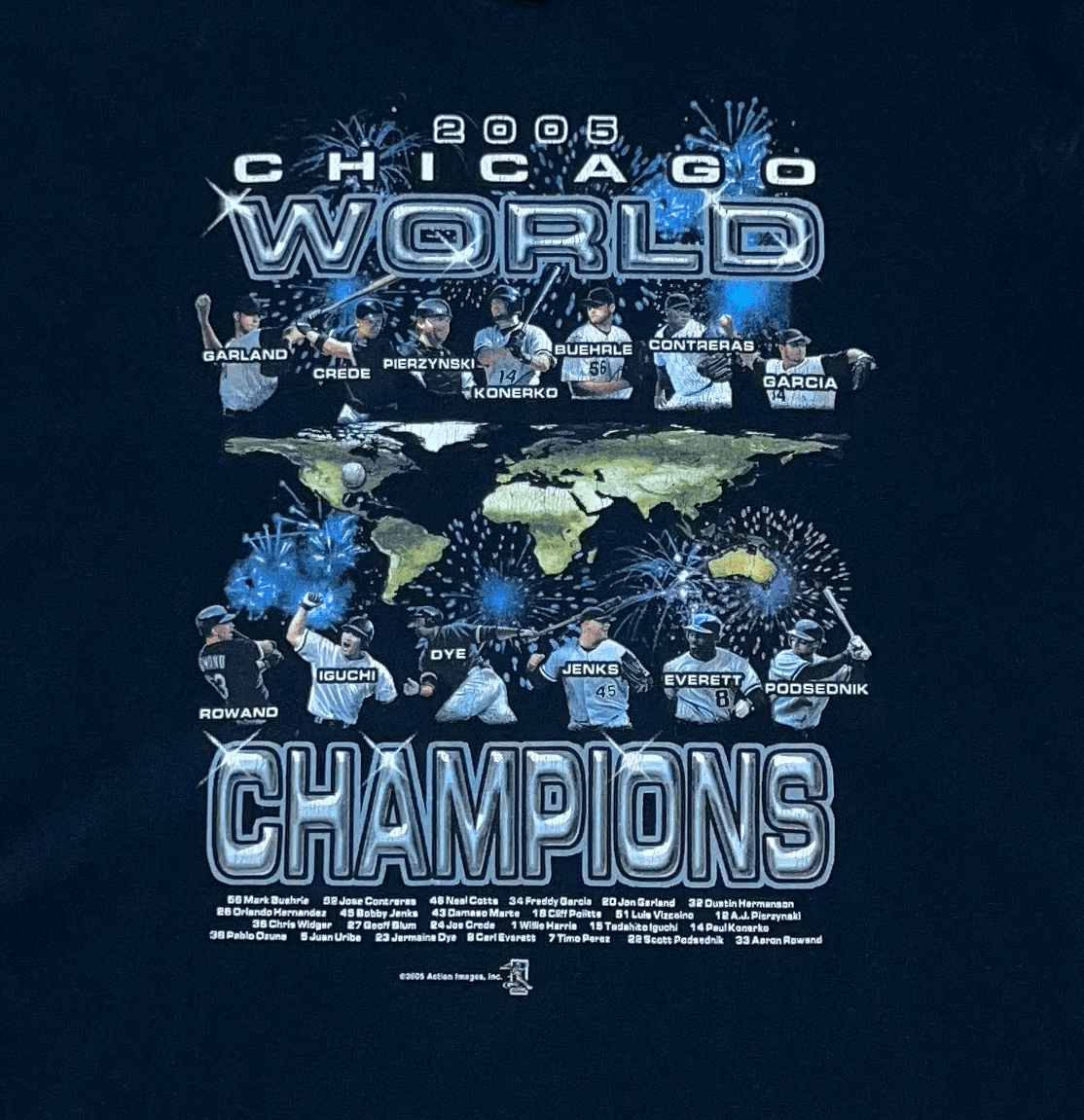 2005 Chicago White Sox World Series T-Shirt - XL - ALL GOODS - ALL GOODS