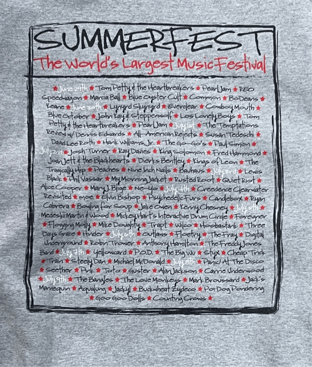 2006 Summerfest Crewneck - Medium - ALL GOODS - ALL GOODS