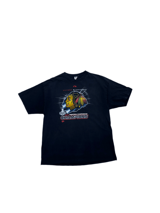2010 Chicago Blackhawks Stanley Cup T-Shirt - Large - ALL GOODS - ALL GOODS