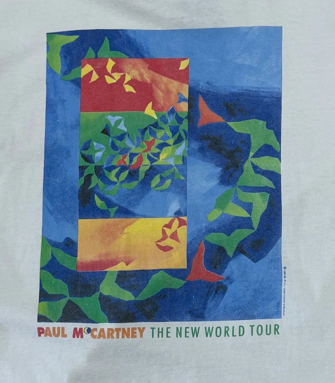 Vintage 1993 Paul McCartney Tour T-Shirt - Large