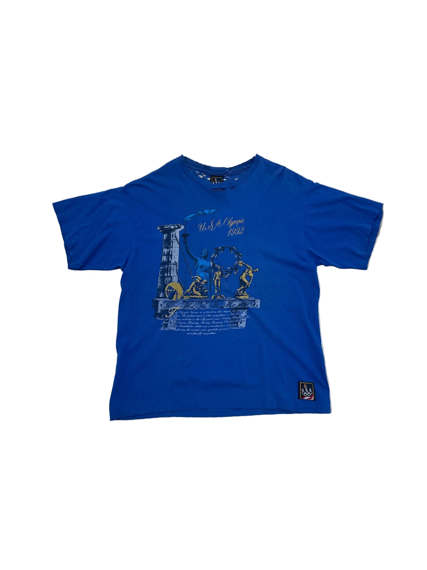 Vintage 1992 Thrashed Olympics T-Shirt - 2XL