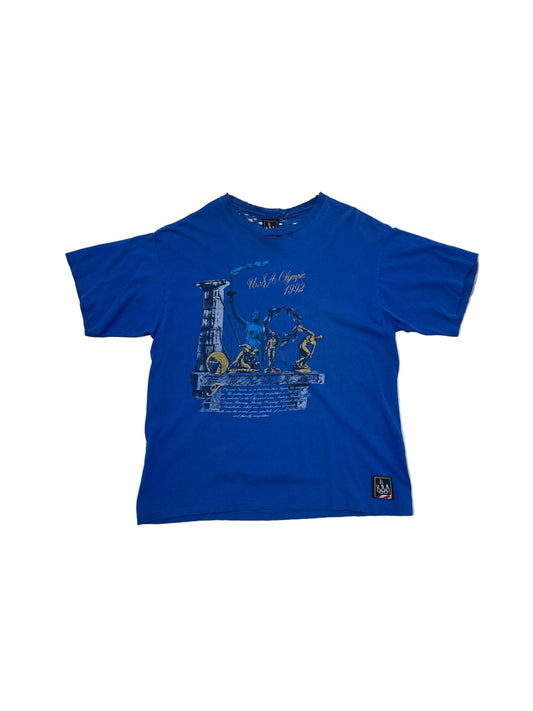 Vintage 1992 Thrashed Olympics T-Shirt - 2XL