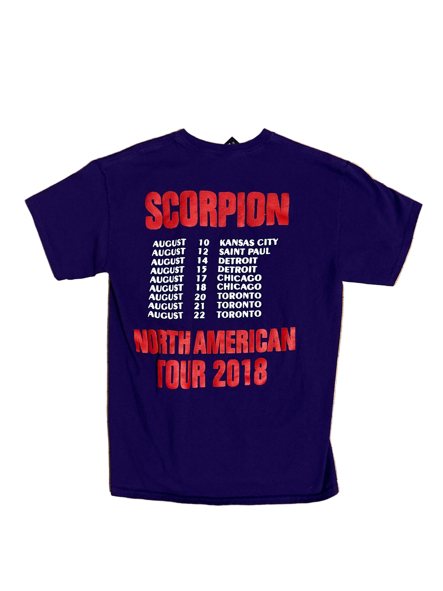 Vintage 2018 Scorpion North American Tour T-Shirt-Large