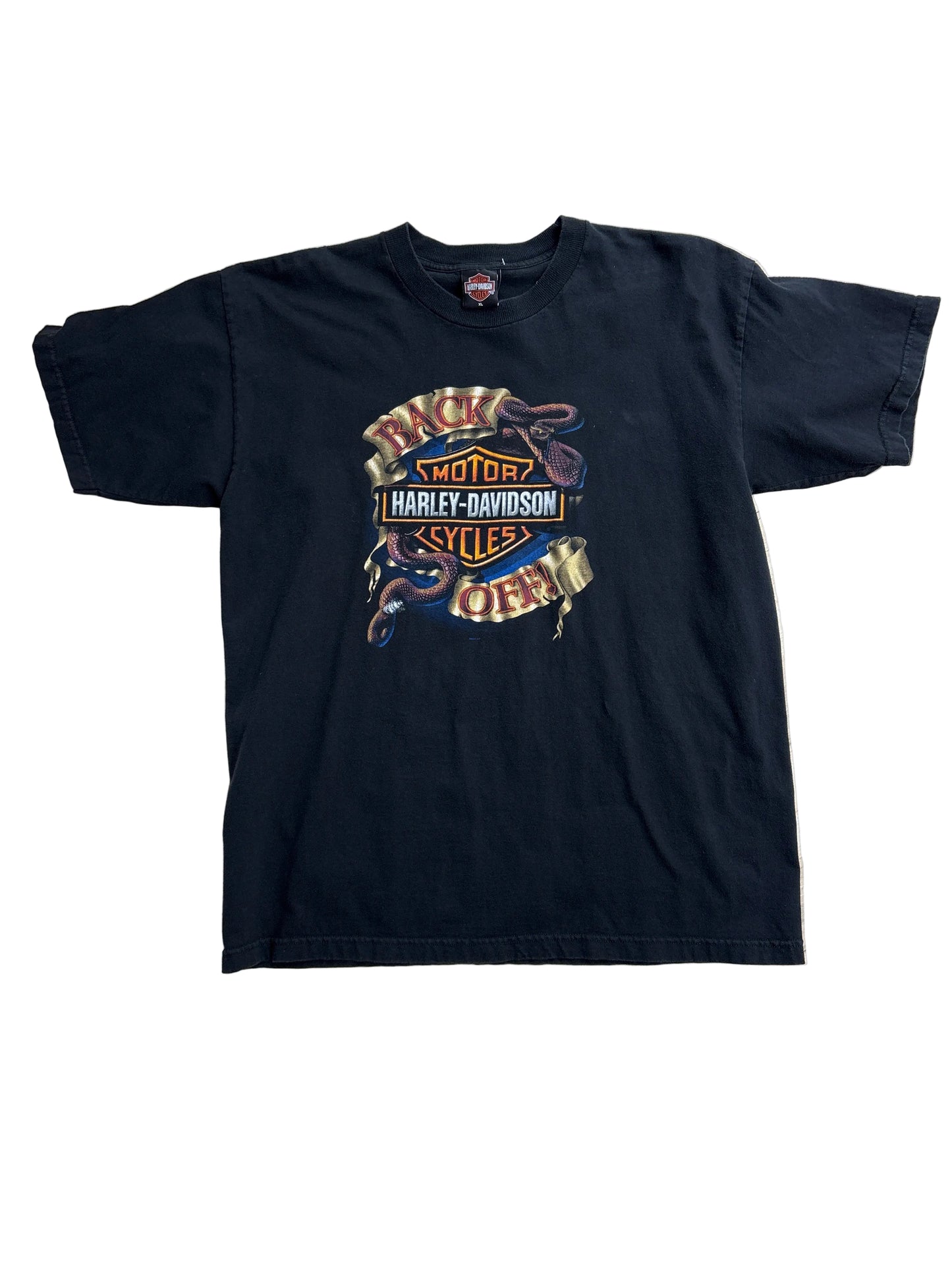 Vintage Back Off Harley Davidson T-Shirt-XL