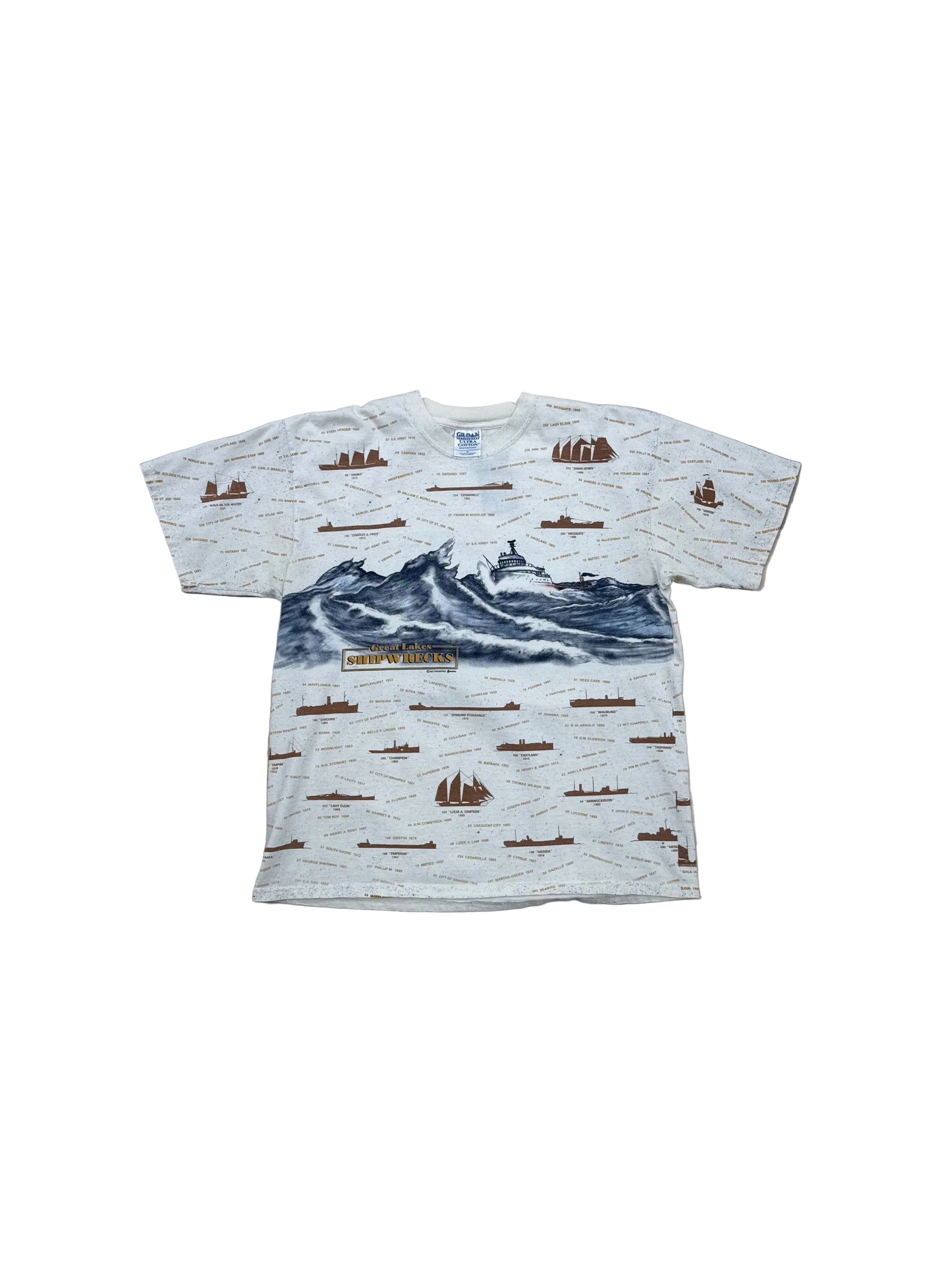 Vintage Great Lakes Shipwreck T-Shirt - Large