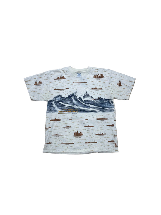 Vintage Great Lakes Shipwreck T-Shirt - Large