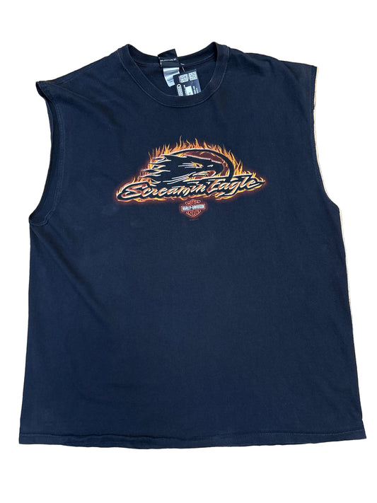 Harley Davidson Of Nassau County Sleeveless T-Shirt-2XL