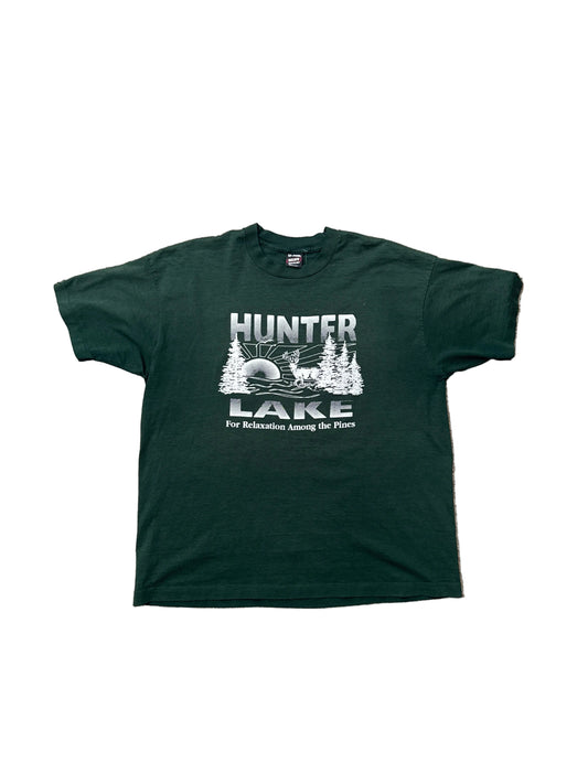Vintage Hunter Lake Deer T-Shirt - 2XL