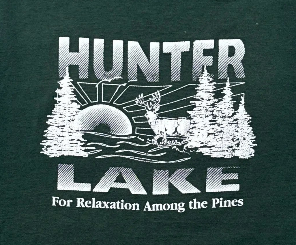 Vintage Hunter Lake Deer T-Shirt - 2XL