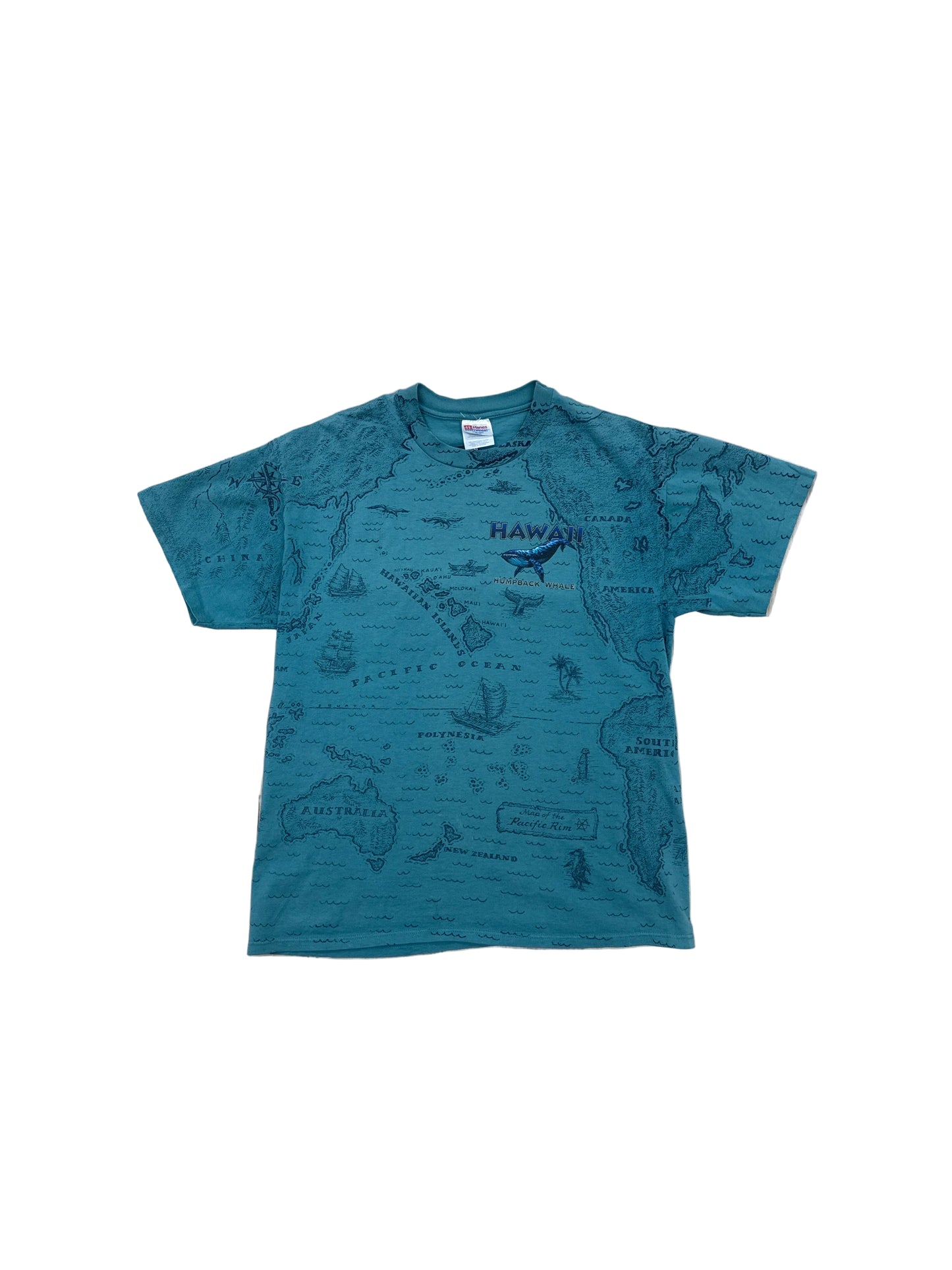 Vintage Hawaii Humpback Whale T-Shirt - Large