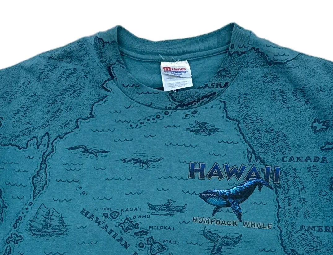 Vintage Hawaii Humpback Whale T-Shirt - Large