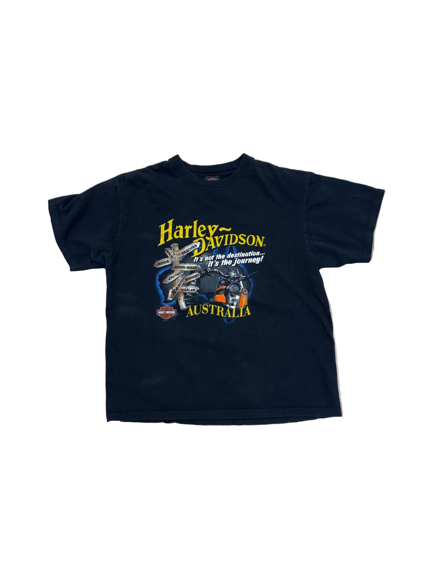 Vintage 2002 Harley Davidson Australia T-Shirt - Large