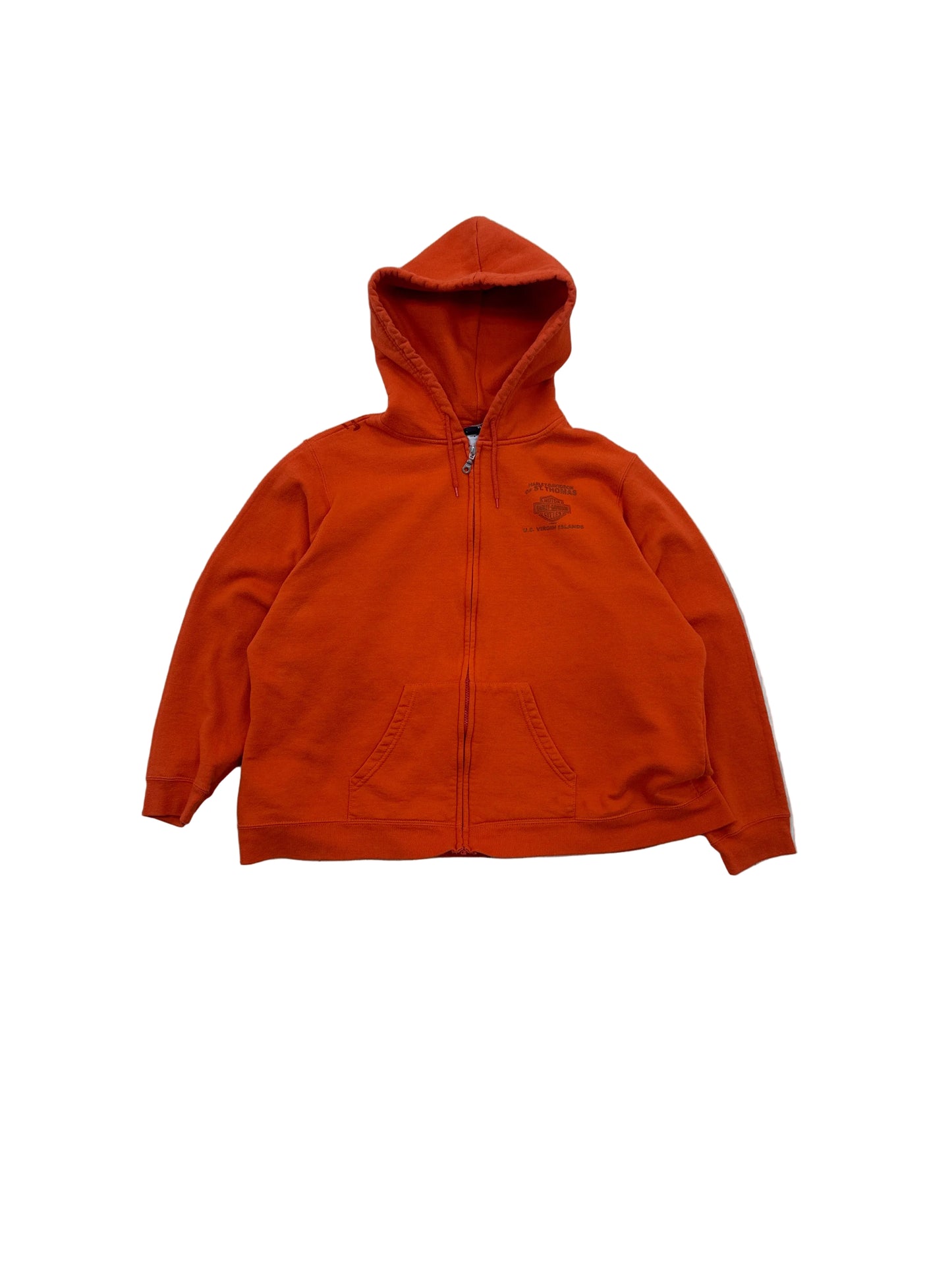 2000s Harley Davidson Zip Up Hoodie - XL