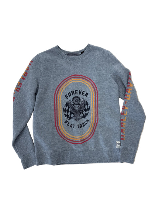 Forever Flat Track Harley Davidson Crewneck-Medium